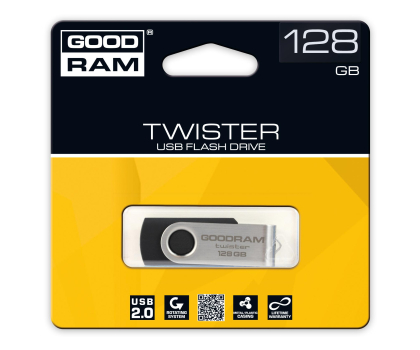 PenDrive GOODRAM 128GB UTS2 odczyt 20MB/s USB 2.0 czarny